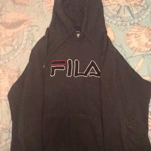 Dark grey fila’s hoodie
